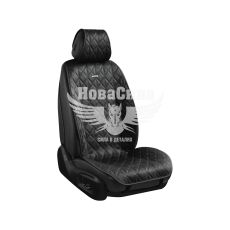 Накидки на сидіння (CarLife) преміум перед.+зад. Nitro (к-т.-4шт.) чорні