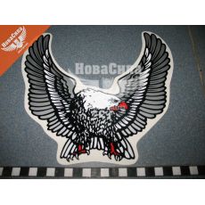 Наклейка Орел (крила в верх) (срібн.) 21,7х20