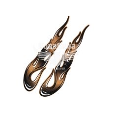 Наклейка Полумя мідна 29х6,5