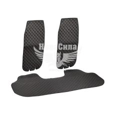 Накидки на сидіння (Polytep) екошкіра зад. червона нитка (к-т.-2шт.)