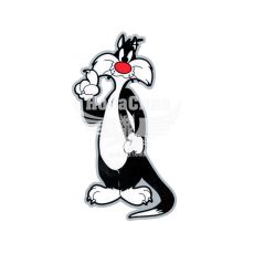 Наклейка Кіт Сільвестр 13,5х7