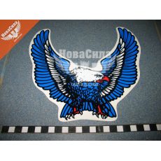 Наклейка Орел (крила в верх) (синій) 21,7х20
