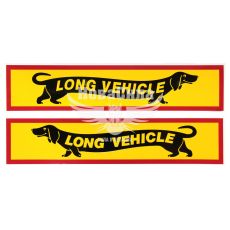 Наклейка LONG VEHICLE 43х9 жовта