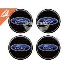 Наклейка Ford на ковпаки (силікон) чорна діам. 5х5