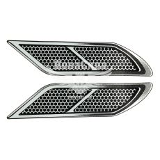 Наклейка на бампер (жабры) серебряные 23х5,5