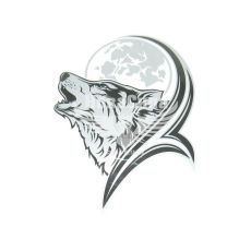 Наклейка Вовк (голова) 27х21