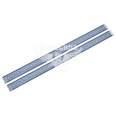 Наклейка UA (вишиванка) синя 100х6,5