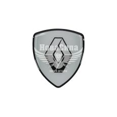 Наклейка логотип Renault в форме щита (силикон) 6х5,3