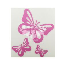 Наклейка Мотыльки розовые 16,5х15