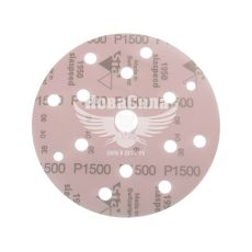 Наждачний папір (SIA) Speed 1950 P_1500 150мм. (круг 8+6+1отв. на липучку)