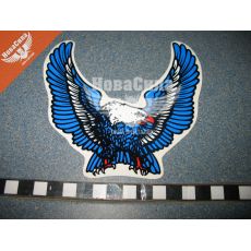 Наклейка Орел (крила в верх) (синій) 13х12