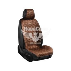 Накидки на сидіння (CarLife) преміум перед.+зад. Nitro (к-т.-4шт.) кавові