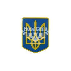 Наклейка Герб України (жовтий на синьому тлі) 8,2х6,4