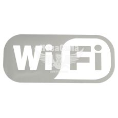 Наклейка з написом Wi Fi 15x7 біла