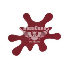 Наклейка Клякса (вишнева) 8,5х7