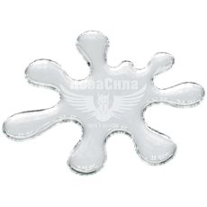 Наклейка Клякса (силикон зеркальная) 8.5х7