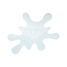 Наклейка Клякса (белая) 8,5х7