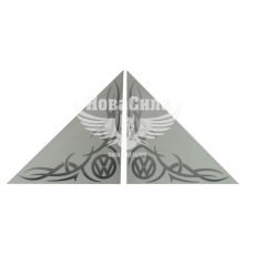 Наклейка Кутова (скла бокового) (VW) (срібн.) 31х31