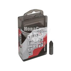 Насадка для викрутки PH2 25мм. (Yato) 10шт. (біта)