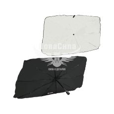 Зонтик солнцезащитный лобовой (Axxis) 120x65см. серебр.