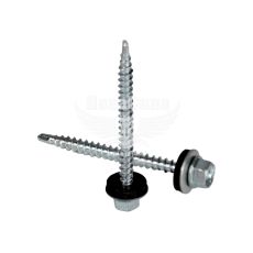 Саморіз 4.8х55мм. на ключ 8 хром (Teem) кріпл. в дерево (упаковка 200шт)