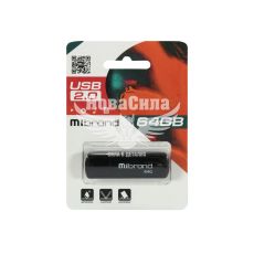Флешка (USB) 64GB (Mibrand) Grizzly Black
