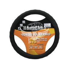 Чохол руля M чорний 37-39см. (Lavita) (з бугорками)