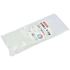 Хомут пластиковий білий 3,6х150 (CarLife) (уп. 100шт.)