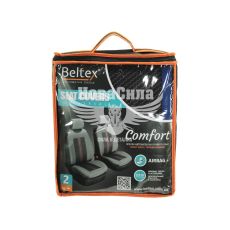 Чехлы на сиденья (майки) (Beltex) Унив. перед. синие Comfort (к-т.-2шт.)