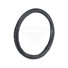 Чехол руля L черный 39-41см. (CarLife) (перфорированный)