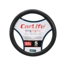 Чехол руля S черный 35-37см. (CarLife)