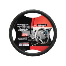 Чохол руля XXL ECO шкіра чорний 44-46см. (Elegant)