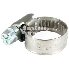 Хомут патрубка 12х18 нерж. (Molder) (уп. 100шт.)