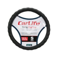 Чехол руля S черный 35-37см. (CarLife)