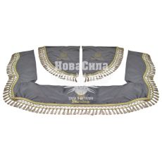 Шторка лобового і бокових вікон Україна сіра (Україна) (ламбрекен)