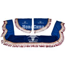 Шторка лобового і бокових вікон Renault синя (Україна) (ламбрекен)