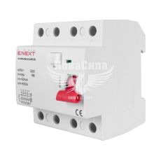 E.NEXT Вимикач диференціального струму ПЗВ e.rccb.stand.4.63.30 4р, 63А, 30mA