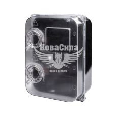 E.NEXT Корпус пластиковий e.mbox.stand.plastic.n.f3.прозорий, під трифазний лічильник, навісний, з комплектом метизів