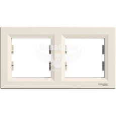 Schneider Electric Asfora Рамка 2-я горизонтальная, кремовая