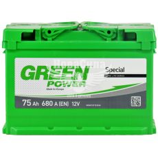 АКБ 75-А/Ч (Green Power) (R+) 680A (276х175х190мм.)