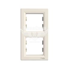 Schneider Electric Asfora Рамка 2-я вертикальная, кремовая