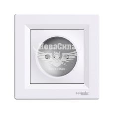 Schneider Electric Asfora Розетка одинарная б/з, белый