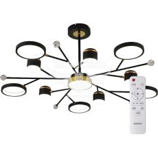 Ardero Світлодіодна накладна люстра AL6121ARD STORIA 72Вт чорний золото