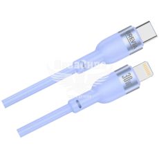 Кабель для зарядки моб. телеф. Type-C to Lightning (Brevia) 1.2м. синій, 30W, Box