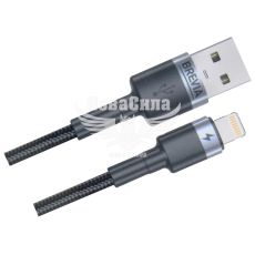 Кабель для зарядки моб. телеф. USB-A to Lightning (Brevia) 1м. чорний, Box (53100)