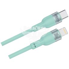 Кабель для зарядки моб. телеф. Type-C to Lightning (Brevia) 1.2м. зелений, 30W, Box