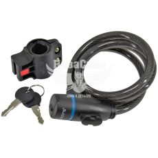 Замок велосипедний (Greys) трос 10x1200мм на ключ