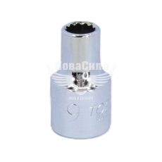 Головка торцева низька дванадцятигранна 1/2 9мм. (Toptul)