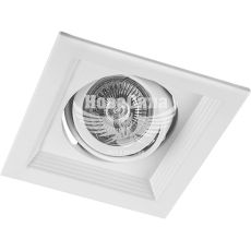Feron Світильник вбудований DLT201 поворотний під лампу G5.3 MR16, білий