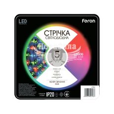 Feron Світлодіодна стрічка LS606 12В 14.4Вт IP20 RGB 5м